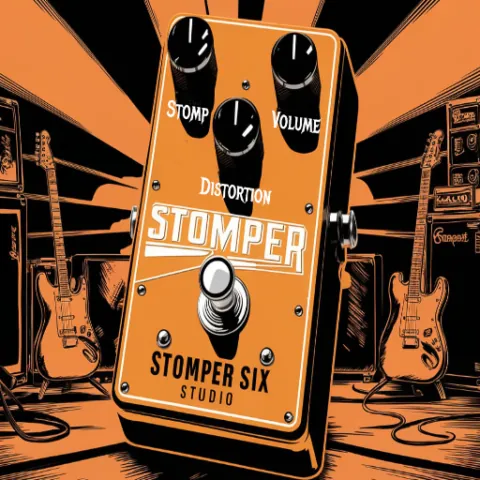 The Stomper Six Studio distortion pedal